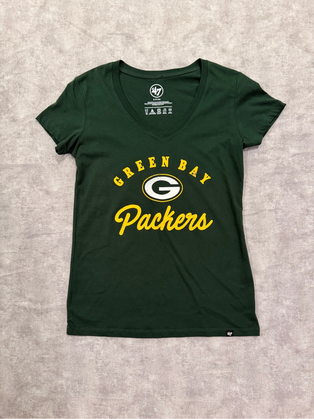 Women’s Green Bay Packers Green V-Neck T-Shirt